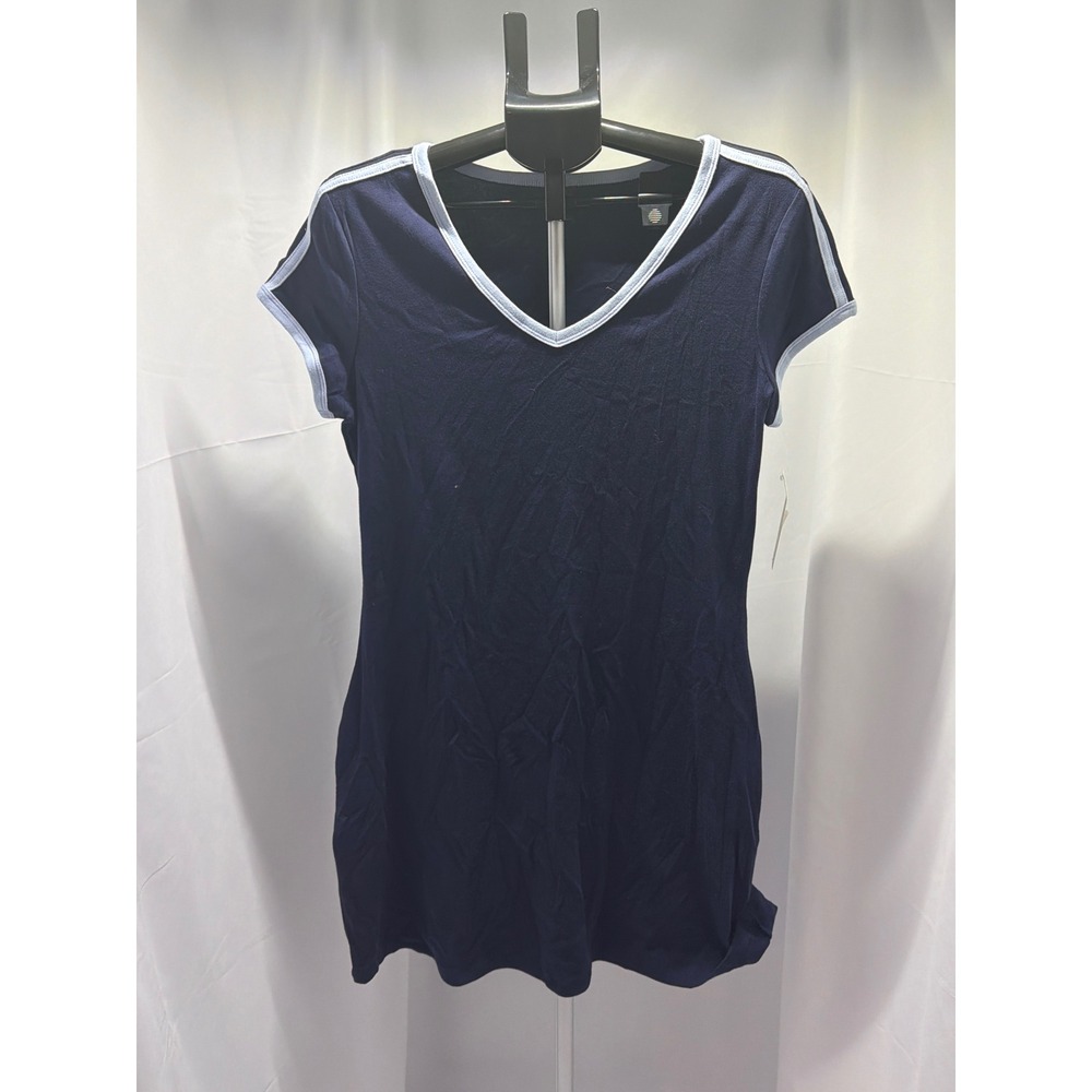 Wild Fable Navy Blue V-Neck Sporty Mini T-Shirt Dress XL NWT